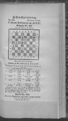 Schach-Zeitung (Münchner neueste Nachrichten) Sonntag 10. Mai 1896