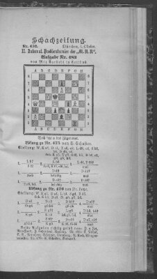 Schach-Zeitung (Münchner neueste Nachrichten) Sonntag 4. Oktober 1896