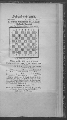 Schach-Zeitung (Münchner neueste Nachrichten) Sonntag 18. Oktober 1896