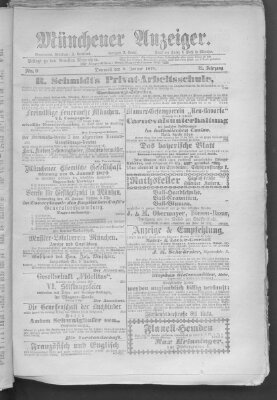 Münchener Anzeiger (Münchner neueste Nachrichten) Donnerstag 9. Januar 1879