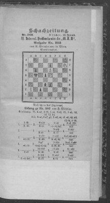 Schach-Zeitung (Münchner neueste Nachrichten) Sonntag 13. Januar 1895