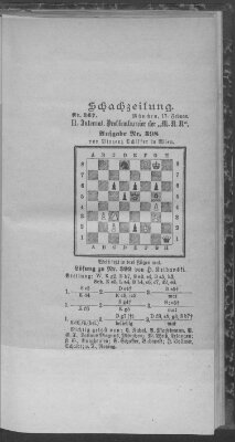 Schach-Zeitung (Münchner neueste Nachrichten) Sonntag 17. Februar 1895