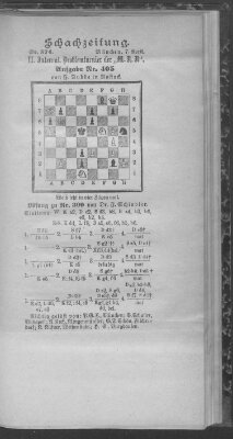 Schach-Zeitung (Münchner neueste Nachrichten) Sonntag 7. April 1895