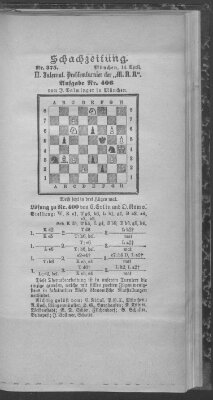 Schach-Zeitung (Münchner neueste Nachrichten) Sonntag 14. April 1895