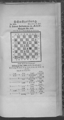 Schach-Zeitung (Münchner neueste Nachrichten) Sonntag 16. Juni 1895