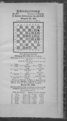 Schach-Zeitung (Münchner neueste Nachrichten) Sonntag 24. November 1895