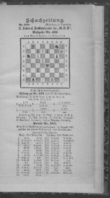 Schach-Zeitung (Münchner neueste Nachrichten) Sonntag 1. Dezember 1895