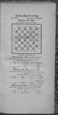 Schach-Zeitung (Münchner neueste Nachrichten) Sonntag 25. Februar 1894