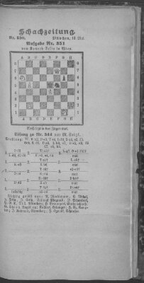 Schach-Zeitung (Münchner neueste Nachrichten) Sonntag 13. Mai 1894