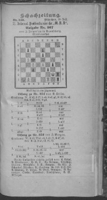 Schach-Zeitung (Münchner neueste Nachrichten) Sonntag 15. Juli 1894