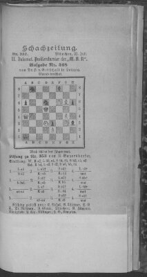 Schach-Zeitung (Münchner neueste Nachrichten) Sonntag 22. Juli 1894