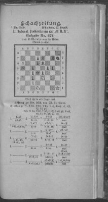 Schach-Zeitung (Münchner neueste Nachrichten) Sonntag 12. August 1894