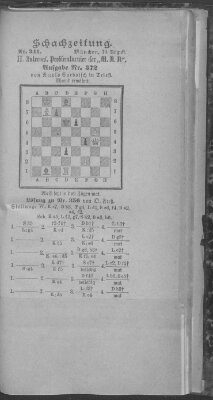 Schach-Zeitung (Münchner neueste Nachrichten) Sonntag 19. August 1894