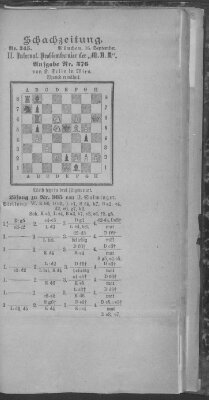 Schach-Zeitung (Münchner neueste Nachrichten) Sonntag 16. September 1894