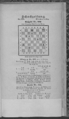 Schach-Zeitung (Münchner neueste Nachrichten) Sonntag 5. März 1893