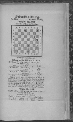 Schach-Zeitung (Münchner neueste Nachrichten) Sonntag 19. März 1893