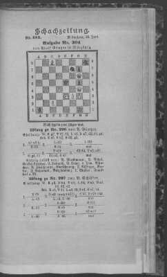 Schach-Zeitung (Münchner neueste Nachrichten) Sonntag 18. Juni 1893