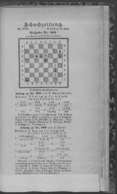 Schach-Zeitung (Münchner neueste Nachrichten) Samstag 24. Juni 1893