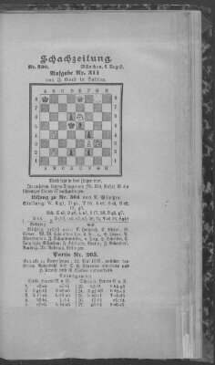 Schach-Zeitung (Münchner neueste Nachrichten) Sonntag 6. August 1893