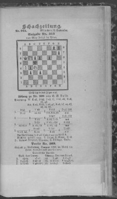 Schach-Zeitung (Münchner neueste Nachrichten) Sonntag 3. September 1893