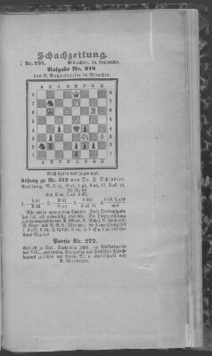 Schach-Zeitung (Münchner neueste Nachrichten) Sonntag 24. September 1893