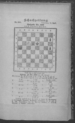 Schach-Zeitung (Münchner neueste Nachrichten) Sonntag 10. April 1892