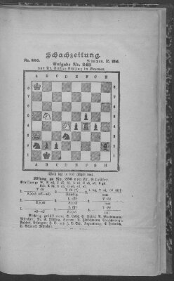 Schach-Zeitung (Münchner neueste Nachrichten) Sonntag 15. Mai 1892