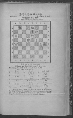 Schach-Zeitung (Münchner neueste Nachrichten) Sonntag 5. Juni 1892