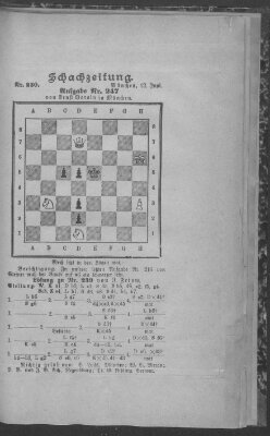 Schach-Zeitung (Münchner neueste Nachrichten) Sonntag 12. Juni 1892