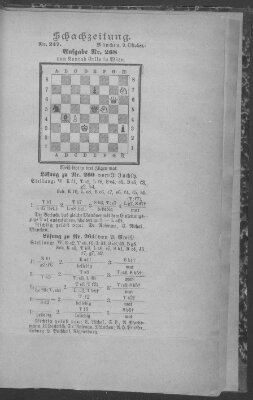 Schach-Zeitung (Münchner neueste Nachrichten) Sonntag 9. Oktober 1892