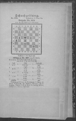 Schach-Zeitung (Münchner neueste Nachrichten) Sonntag 20. November 1892