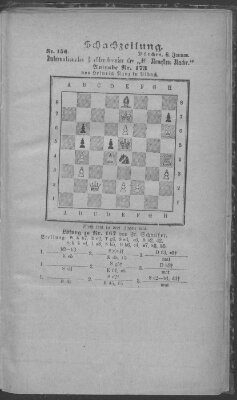 Schach-Zeitung (Münchner neueste Nachrichten) Donnerstag 8. Januar 1891