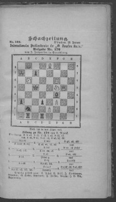 Schach-Zeitung (Münchner neueste Nachrichten) Donnerstag 29. Januar 1891