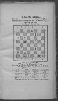 Schach-Zeitung (Münchner neueste Nachrichten) Donnerstag 5. Februar 1891