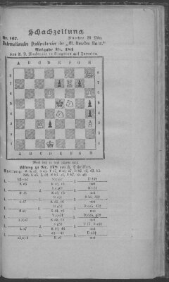 Schach-Zeitung (Münchner neueste Nachrichten) Donnerstag 26. März 1891