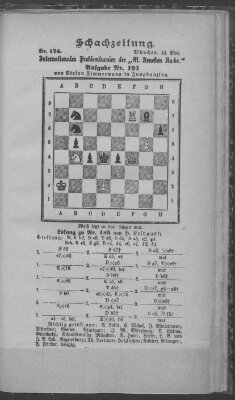 Schach-Zeitung (Münchner neueste Nachrichten) Donnerstag 14. Mai 1891