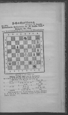 Schach-Zeitung (Münchner neueste Nachrichten) Sonntag 22. November 1891