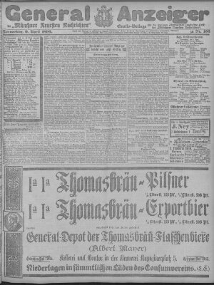 Münchner neueste Nachrichten Donnerstag 9. April 1896