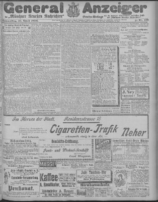 Münchner neueste Nachrichten Donnerstag 16. April 1896