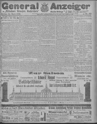 Münchner neueste Nachrichten Freitag 24. April 1896