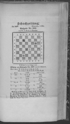 Schach-Zeitung (Münchner neueste Nachrichten) Sonntag 8. Mai 1904