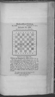 Schach-Zeitung (Münchner neueste Nachrichten) Sonntag 12. Juni 1904