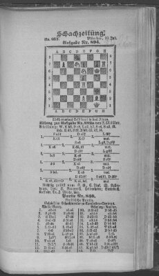 Schach-Zeitung (Münchner neueste Nachrichten) Sonntag 10. Juli 1904