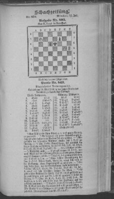 Schach-Zeitung (Münchner neueste Nachrichten) Sonntag 17. Juli 1904