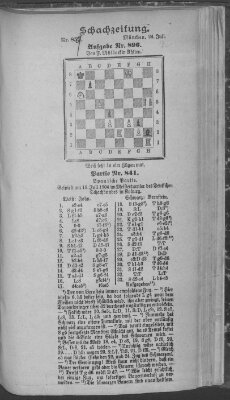 Schach-Zeitung (Münchner neueste Nachrichten) Sonntag 24. Juli 1904