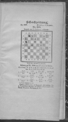 Schach-Zeitung (Münchner neueste Nachrichten) Sonntag 18. Dezember 1904