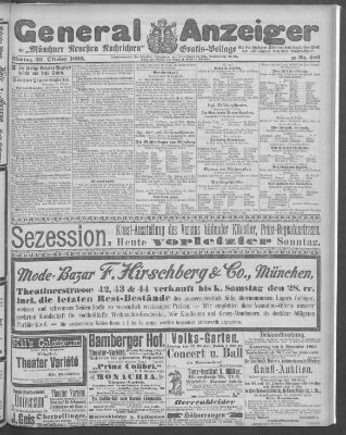 Münchner neueste Nachrichten Montag 23. Oktober 1893