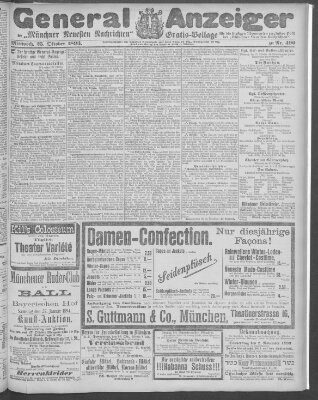 Münchner neueste Nachrichten Mittwoch 25. Oktober 1893