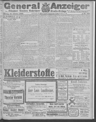 Münchner neueste Nachrichten Freitag 27. Oktober 1893