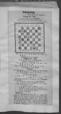 Schach-Zeitung (Münchner neueste Nachrichten) Samstag 22. Februar 1913